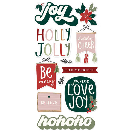 Simple Stories Boho Christmas Foam Stickers (20623)