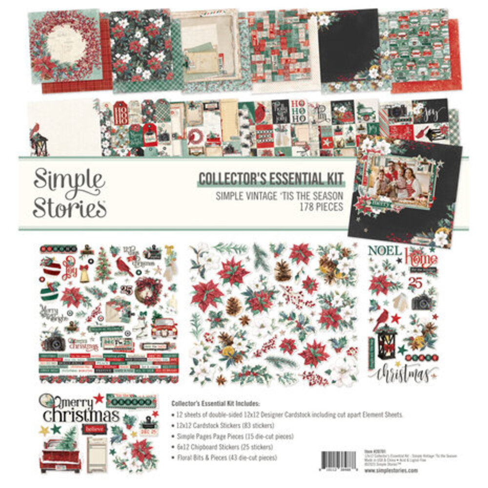 Simple Stories Simple Vintage 'Tis The Season 12x12 Inch Collector's Essential Kit (20701) Simple Stories Simple Vintage 'Tis The Season 12x12 Inch Collector's Essential Kit (20701)