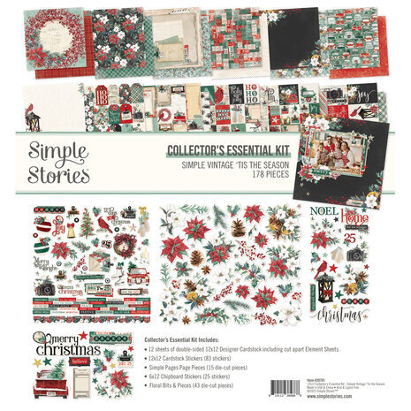 Simple Stories Simple Vintage 'Tis The Season 12x12 Inch Collector's Essential Kit (20701) Simple Stories Simple Vintage 'Tis The Season 12x12 Inch Collector's Essential Kit (20701)