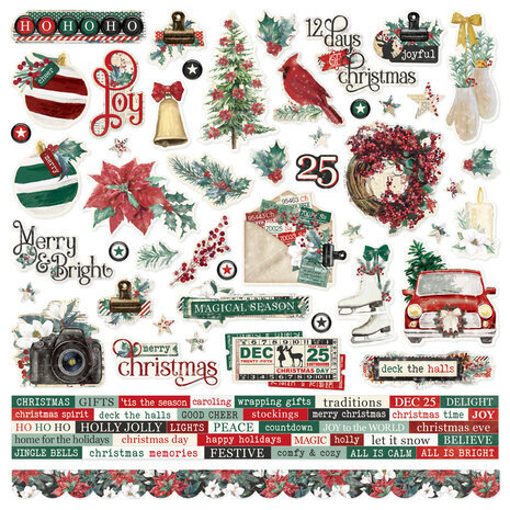 Simple Stories Simple Vintage 'Tis The Season 12x12 Inch Collector's Essential Kit (20701) Simple Stories Simple Vintage 'Tis The Season 12x12 Inch Collector's Essential Kit (20701)