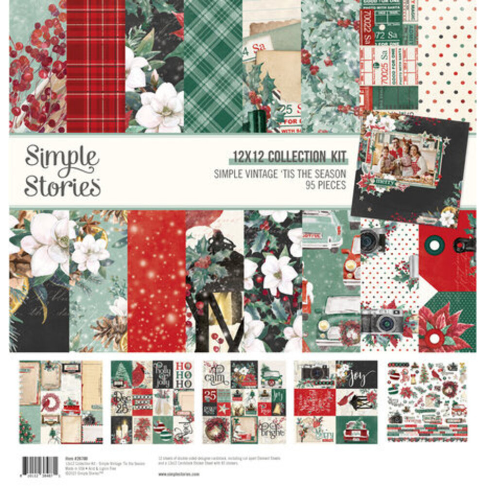 Simple Stories Simple Vintage 'Tis The Season 12x12 Inch Collection Kit (20700) Simple Stories Simple Vintage 'Tis The Season 12x12 Inch Collection Kit (20700)
