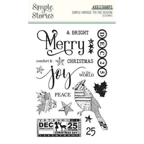 Simple Stories Simple Vintage 'Tis The Season Clear Stamps (20720) Simple Stories Simple Vintage 'Tis The Season Clear Stamps (20720)