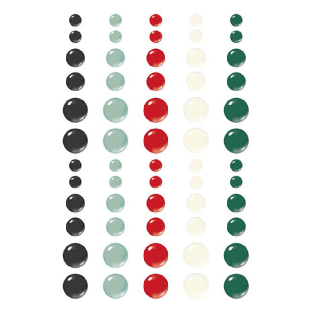 Simple Stories Simple Vintage 'Tis The Season Glossy Enamel Dots (20732) Simple Stories Simple Vintage 'Tis The Season Glossy Enamel Dots (20732)