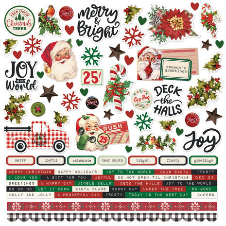 Simple Stories Simple Vintage Dear Santa 12x12 Inch Collector's Essential Kit (20801)