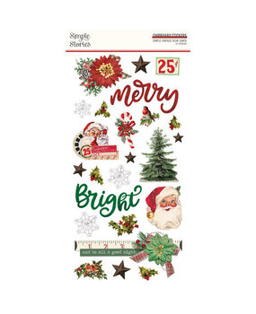 Simple Stories Simple Vintage Dear Santa Chipboard Stickers (20821) Simple Stories Simple Vintage Dear Santa Chipboard Stickers (20821)