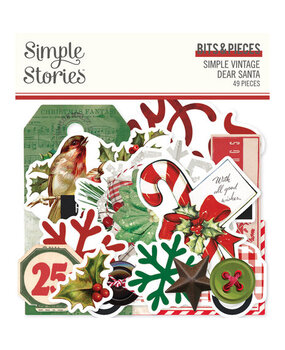 Simple Stories Simple Vintage Dear Santa Bits & Pieces (20822) Simple Stories Simple Vintage Dear Santa Bits & Pieces (20822)