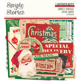 Simple Stories Simple Vintage Dear Santa Layered Bits (20824)