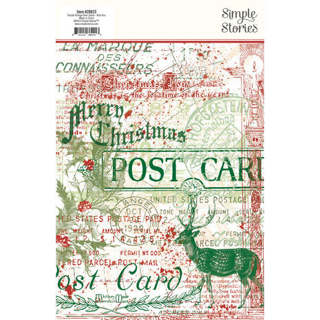 Simple Stories Simple Vintage Dear Santa Rub-Ons (20823) Simple Stories Simple Vintage Dear Santa Rub-Ons (20823)