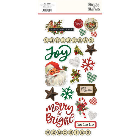 Simple Stories Simple Vintage Dear Santa Foam Stickers (20829)