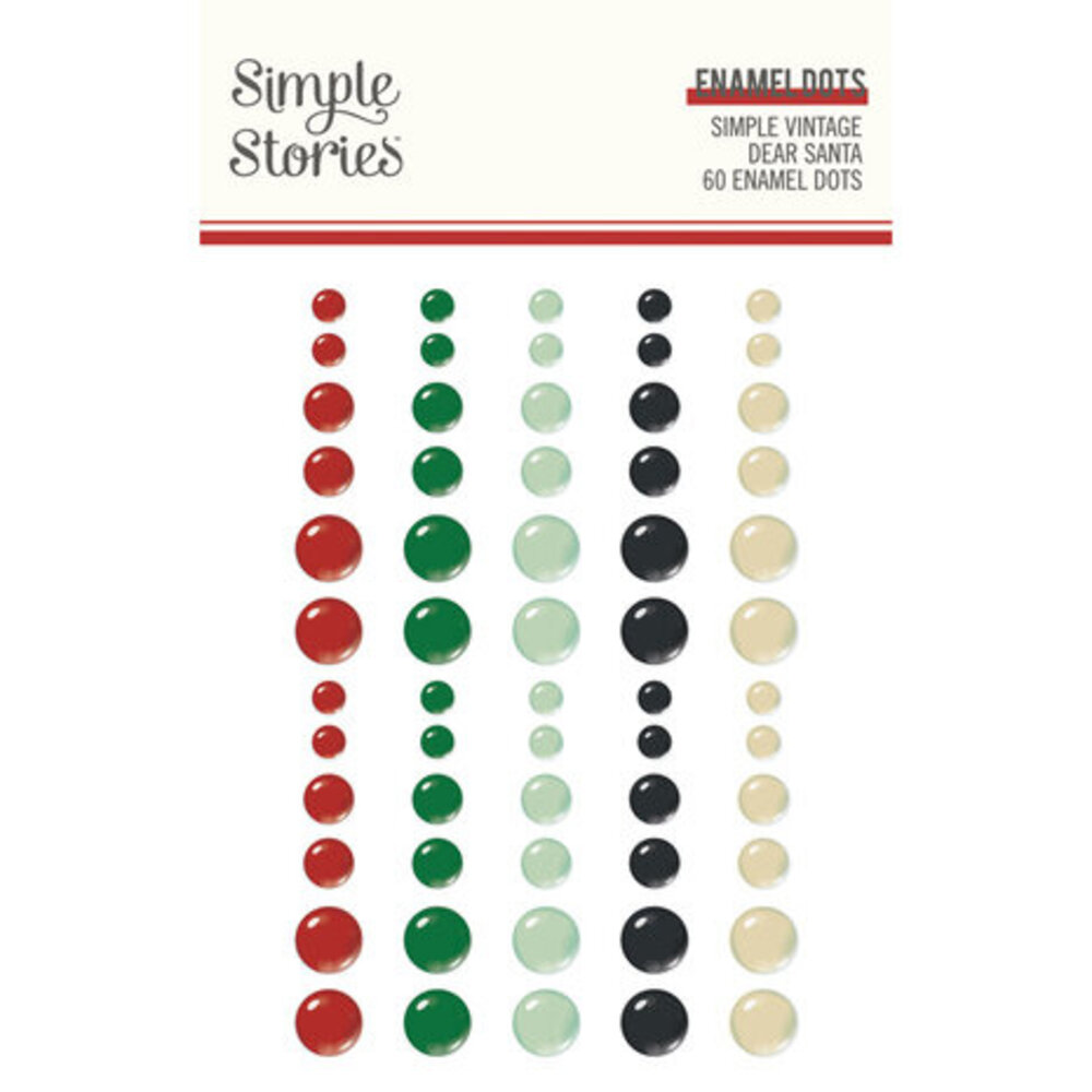 Simple Stories Simple Vintage Dear Santa Enamel Dots (20832) Simple Stories Simple Vintage Dear Santa Enamel Dots (20832)