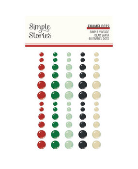 Simple Stories Simple Vintage Dear Santa Enamel Dots (20832) Simple Stories Simple Vintage Dear Santa Enamel Dots (20832)