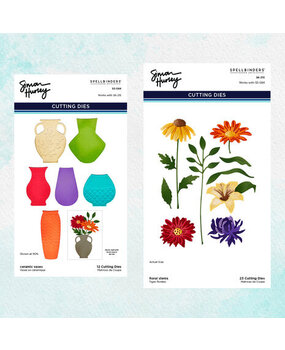 Spellbinders Floral Stems and Ceramic Vases Die Bundle (BD-0761)