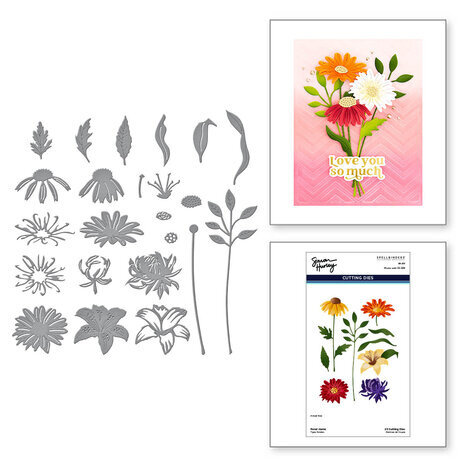 Spellbinders Floral Stems and Ceramic Vases Die Bundle (BD-0761)