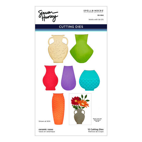 Spellbinders Floral Stems and Ceramic Vases Die Bundle (BD-0761)