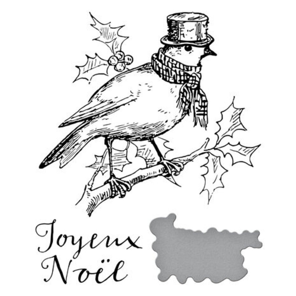 Spellbinders Joyeux Noel Press Plate & Die Set (BP-055) Spellbinders Joyeux Noel Press Plate & Die Set (BP-055)