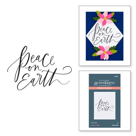 Spellbinders Peace on Earth Press Plate (BP-057)