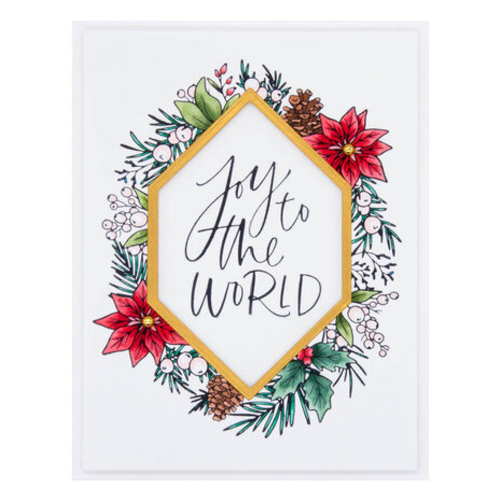 Spellbinders Holiday Foliage Joy Press Plate (BP-063)