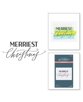 Spellbinders Merriest Christmas Press Plate (BP-068) Spellbinders Merriest Christmas Press Plate (BP-068)