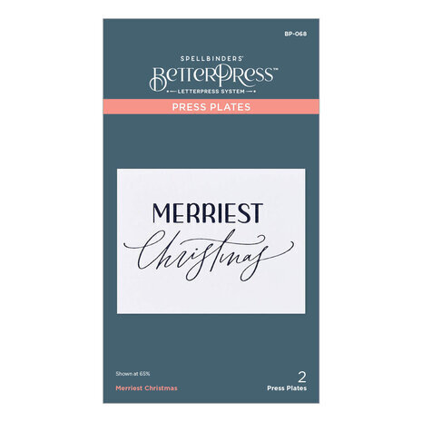 Spellbinders Merriest Christmas Press Plate (BP-068) Spellbinders Merriest Christmas Press Plate (BP-068)