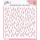 Nellie Snellen Christmas Trees Masking Stencil (MMS4K-053)