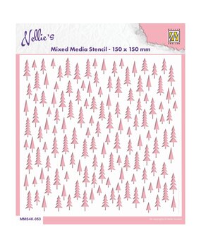 Nellie Snellen Christmas Trees Masking Stencil (MMS4K-053) Nellie Snellen Christmas Trees Masking Stencil (MMS4K-053)