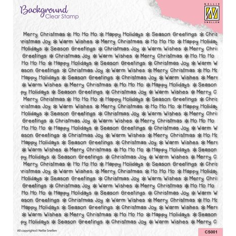 Nellie Snellen Clear Stamp Text (CS001) Nellie Snellen Clear Stamp Text (CS001)