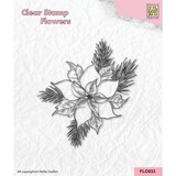 Nellie Snellen Clear Stamp Poinsetta (FLO033)