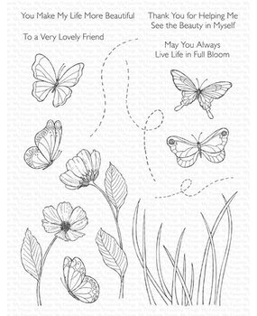 My Favorite Things Butterflies and Blooms Clear Stamps (SY-61)