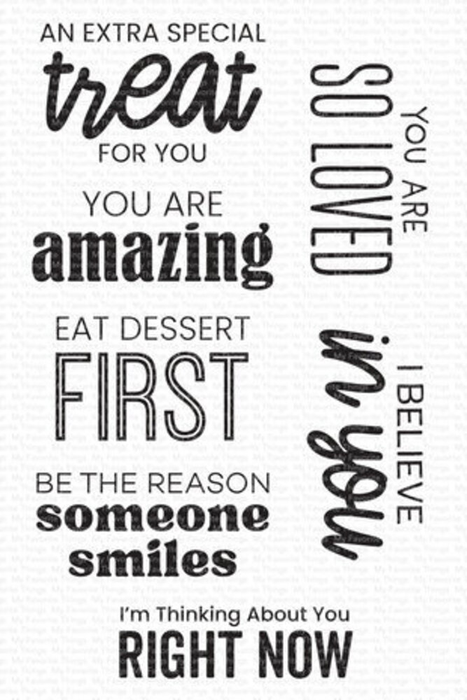 My Favorite Things Lunch Box Notes Clear Stamps (CS-821)