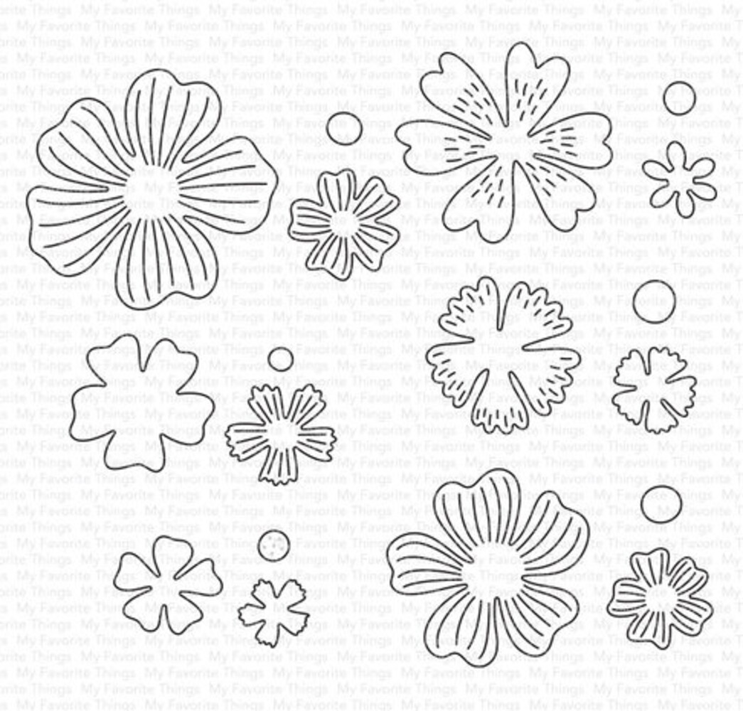 My Favorite Things Die-namics Bold Blooms (MFT-2564)