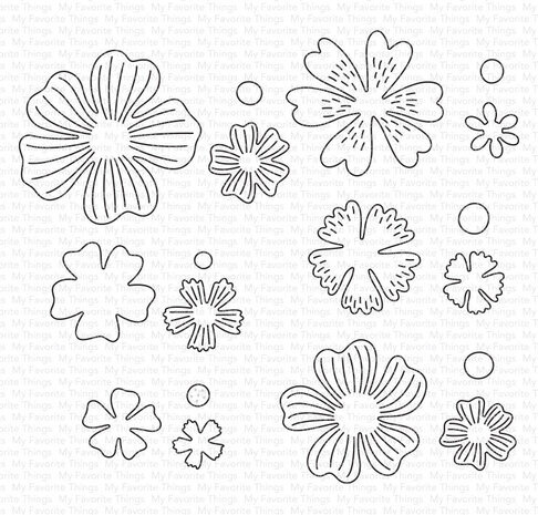 My Favorite Things Die-namics Bold Blooms (MFT-2564)