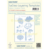 Leane Creatief Masking Stencil Christmas Designs (95.8672)