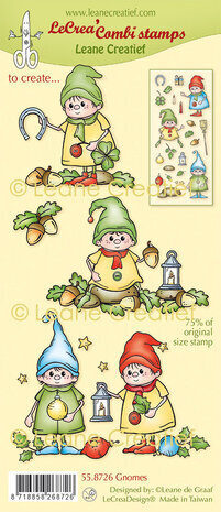 Leane Creatief Gnomes Clear Stamps (55.8726) Leane Creatief Gnomes Clear Stamps (55.8726)