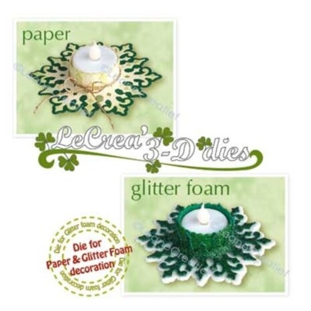 Leane Creatief Snijmal Tealight Holder Crystal 3D (45.8603)