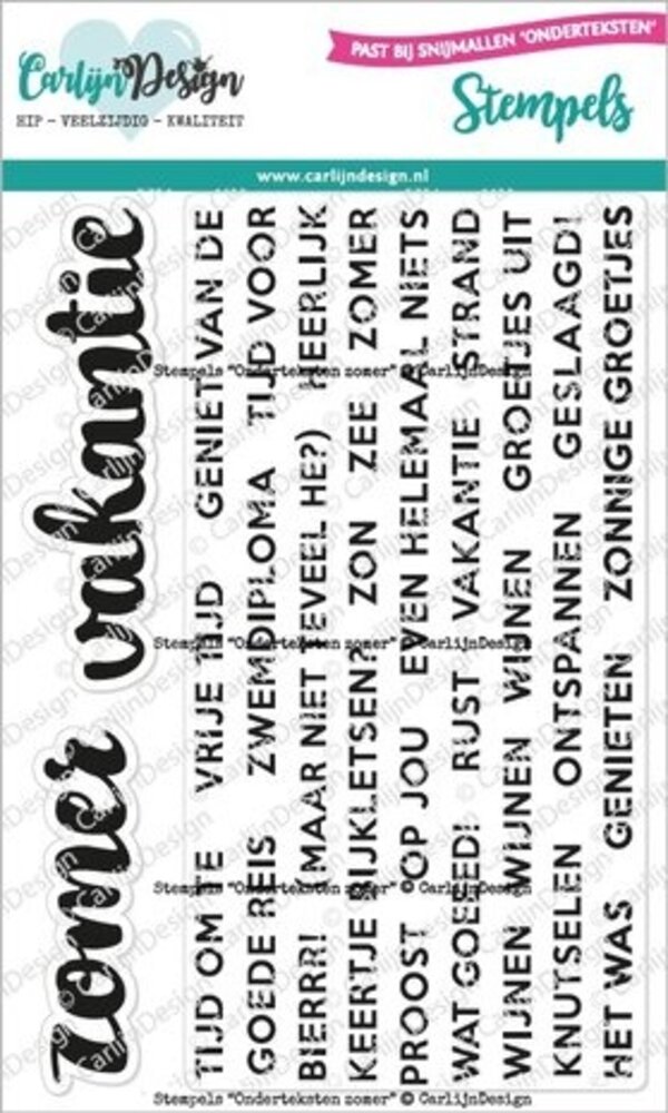 Carlijn Design Stempels Onderteksten Zomer (CDST-0107) Carlijn Design Stempels Onderteksten Zomer (CDST-0107)