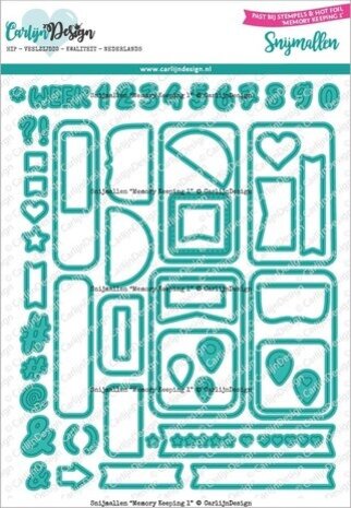 Carlijn Design Snijmallen Memory keeping 1 (CDSN-0234) Carlijn Design Snijmallen Memory keeping 1 (CDSN-0234)
