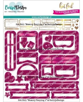 Carlijn Design Hot Foil Memory Keeping 1 (CDHF-0034) Carlijn Design Hot Foil Memory Keeping 1 (CDHF-0034)