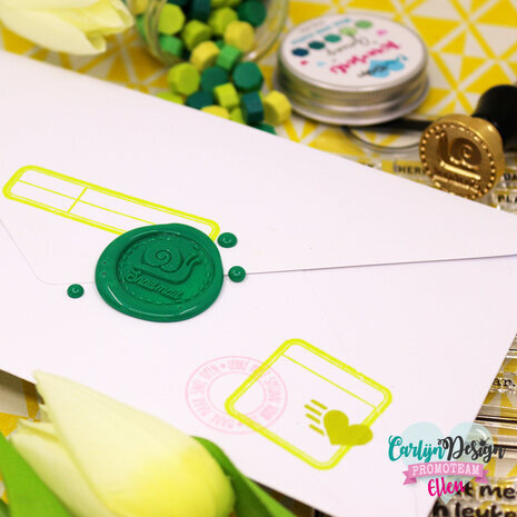 Carlijn Design Wax Seal Stamper 1 Inch Snail Mail (CDWX-0043) Carlijn Design Wax Seal Stamper 1 Inch Snail Mail (CDWX-0043)