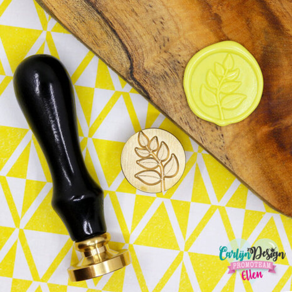 Carlijn Design Wax Seal Stamper 1 Inch Outline Blaadjes (CDWX-0051) Carlijn Design Wax Seal Stamper 1 Inch Outline Blaadjes (CDWX-0051)
