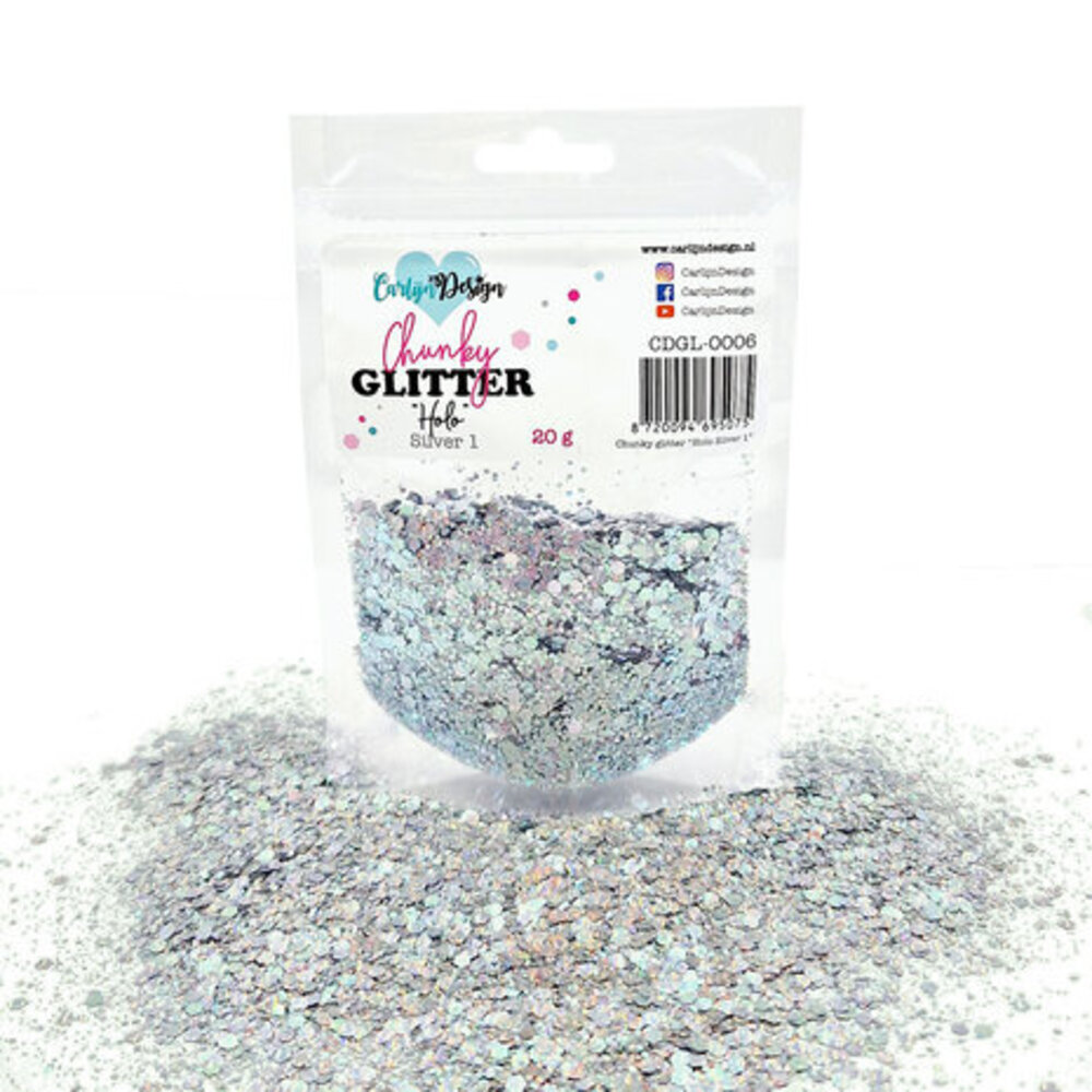 Carlijn Design Chunky Glitter Holo Silver 1 (CDGL-0006)