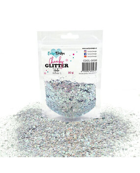 Carlijn Design Chunky Glitter Holo Silver 1 (CDGL-0006)