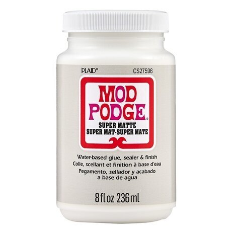 Mod Podge Super Matte Sealer Glue & Finish 236ml (CS27596) Mod Podge Super Matte Sealer Glue & Finish 236ml (CS27596)