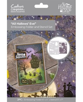 Crafter's Companion All Hallows Eve Stencil & Embossing Folder (DES-AHE-STEN-EF4-AHE) Crafter's Companion All Hallows Eve Stencil & Embossing Folder (DES-AHE-STEN-EF4-AHE)
