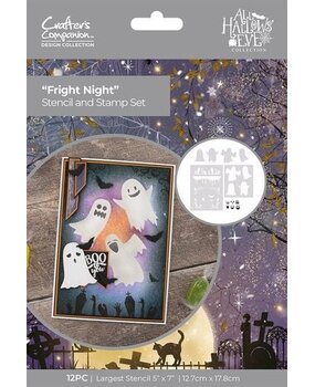 Crafter's Companion All Hallows Eve Stencil & Stamp Set (DES-AHE-STEN-ST-FN) Crafter's Companion All Hallows Eve Stencil & Stamp Set (DES-AHE-STEN-ST-FN)