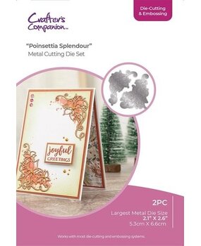 Crafter's Companion Christmas Corner Die Poinsettia Splendor (CC-DCE-MD-POSP) Crafter's Companion Christmas Corner Die Poinsettia Splendor (CC-DCE-MD-POSP)