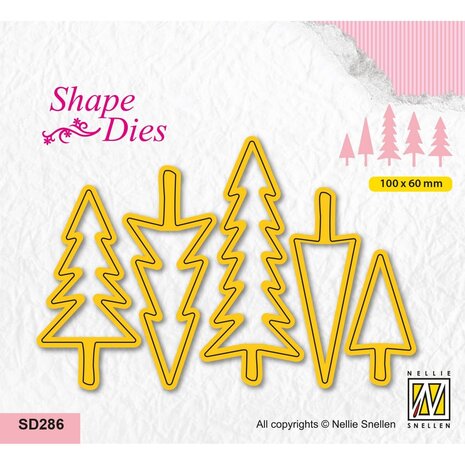 Nellie Snellen Shape Dies Christmas Trees (SD286)