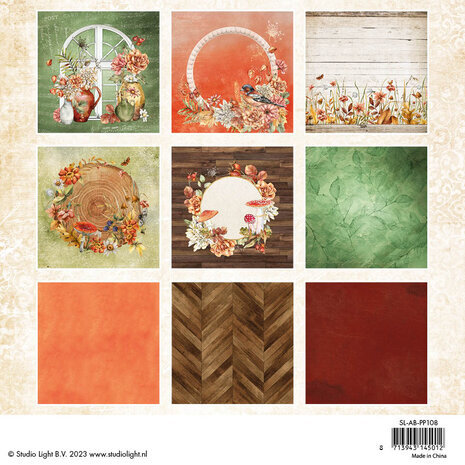 Studio Light Autumn Bouquets 6x6 Inch Paper Pad Deep Forest (SL-AB-PP108) Studio Light Autumn Bouquets 6x6 Inch Paper Pad Deep Forest (SL-AB-PP108)