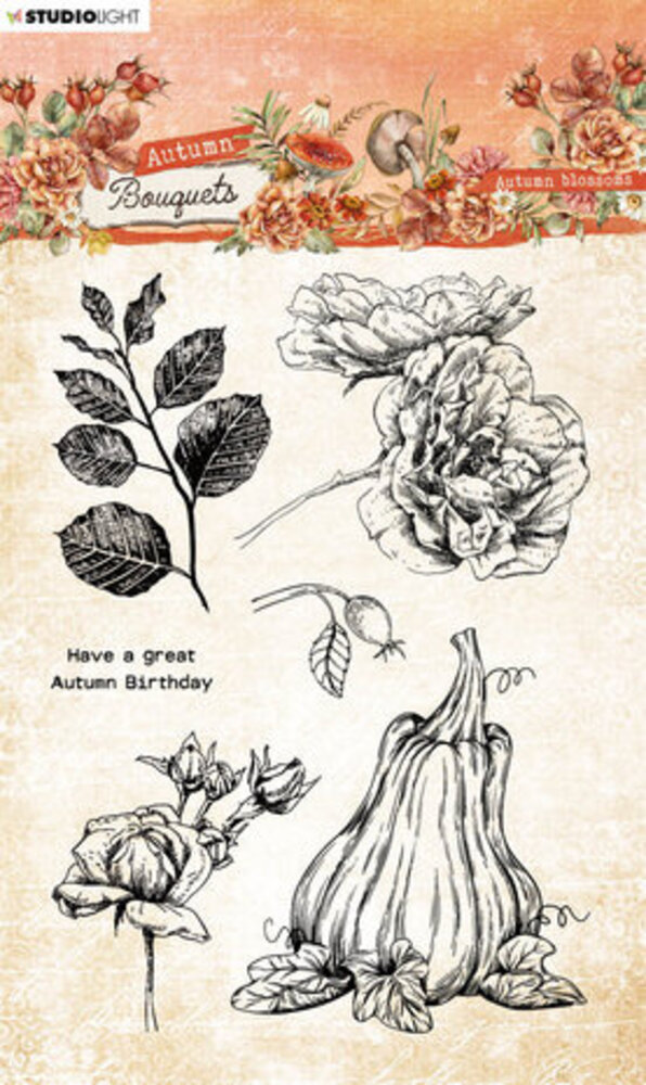 Studio Light Autumn Bouquets Clear Stamps Autumn Blossoms (SL-AB-STAMP509) Studio Light Autumn Bouquets Clear Stamps Autumn Blossoms (SL-AB-STAMP509)