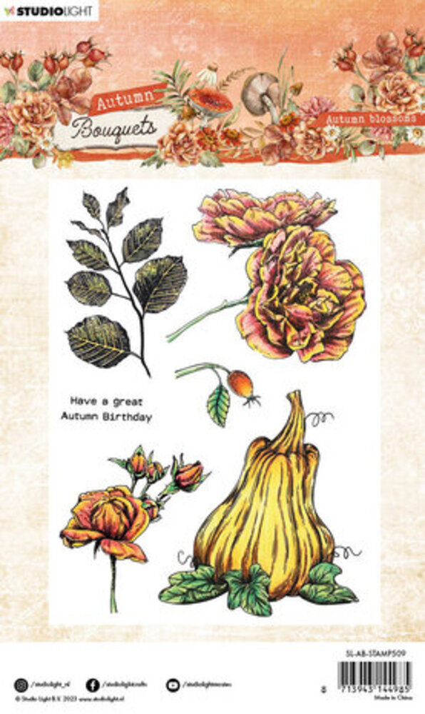 Studio Light Autumn Bouquets Clear Stamps Autumn Blossoms (SL-AB-STAMP509) Studio Light Autumn Bouquets Clear Stamps Autumn Blossoms (SL-AB-STAMP509)