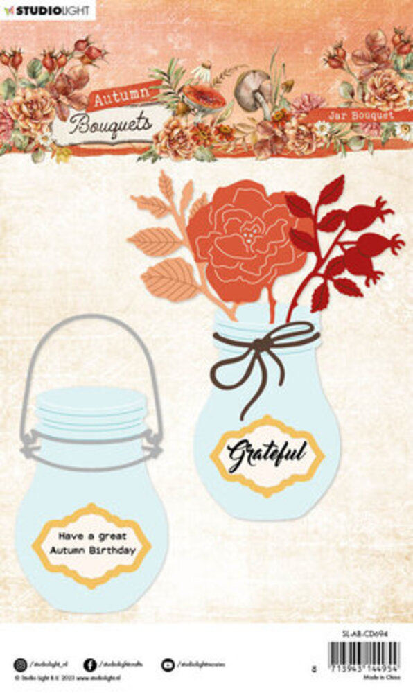 Studio Light Autumn Bouquets Snijmal Jar Bouquet (SL-AB-CD694) Studio Light Autumn Bouquets Snijmal Jar Bouquet (SL-AB-CD694)